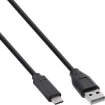 InLine USB 2.0 laidas, USB-C ki&scaron;tukas / USB-A ki&scaron;tukas, juodas, 3 m