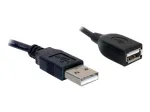 USB 2.0 ilginimo kabelis DeLOCK 82457 0,15 m juodas