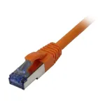 Patch laidas RJ45 CAT6A 500MHz 10m oranžinis S-STP (S/FTP) komponenti&scaron;kai testuotas (GHMT sertifikuotas) AW
