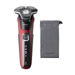 Rotacinis skustuvas Philips Series 5000 S5883/10 &mdash; 3 galvutės, &scaron;lapias ir sausas, 60 min veikimo, LED ekranas, įkraunamas per USB