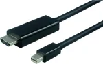 VALUE vaizdo kabelis Mini DisplayPort (ki&scaron;tukas) &rarr; HDMI (ki&scaron;tukas) 1 m, ekranuotas, juodas (11.99.5795)