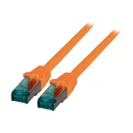 EFB-Elektronik RJ45 jungiamasis kabelis Cat.6A S/FTP LSZH oranžinis 1 m (MK6001.1O)