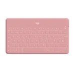 Logitech Keys-To-Go belaidė Bluetooth klaviatūra, QWERTY ispanų kalba, rožinė, skirta Apple iPad/iPhone/TV
