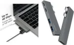 LogiLink UA0399 USB 3.2 Gen2x2 4 prievadų stotelė su PD, skirta MacBook ir iPad, sidabrinė (UA0399)
