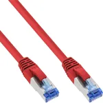 InLine B-76814R Cat6A S/FTP (PiMF) be halogenų komutacinis kabelis, 1,5 m, raudonas, 50 vnt. paketas