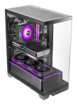 TACENS Mars Gaming MCPRISMA Midi Tower PC korpusas, juodas, grūdintas stiklas, ATX/Micro-ATX/Mini-ITX, 2x3,5 colio + 2x2,5 colio lizdai
