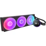NZXT Kraken Elite 420 RGB 420 mm skysčio au&scaron;inimo komplektas juodas