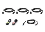 ATEN 1,8 m USB DisplayPort trigubo ekrano KVM kabelių rinkinys 2L-7D02UDPX6
