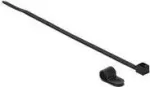 Kabelio rai&scaron;tis su tvirtinimu varžtu DeLOCK 18864 Nailonas Juoda 200mm 10vnt
