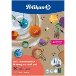 Pelikan pie&scaron;imo ir rankdarbių bloknotas A4, 120 g/m&sup2;, 20 lapų, natūralus, FSC (102360)