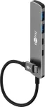 Goobay Slim 4-Port USB-Hub USB-C į USB-A 5 Gbit/s &ndash; Plug USB 3.2 (79159)
