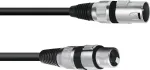 XLR laidas Omnitronic 3022075B &mdash; 1x XLR ki&scaron;tukas į 1x XLR lizdą, 0,2 m
