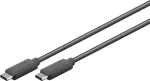 USB-C laidas S/CONN 77140-1.5 USB 3.2 Gen 1 1.5m Juodas