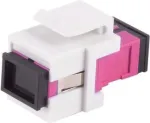 Skaidulinės optikos SC-SC Simplex Keystone jungtis ShiverPeaks violetinė