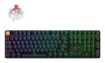 Belaidė klaviatūra Keychron J5 &ndash; US i&scaron;dėstymas &ndash; Super Red Linear &ndash; juoda