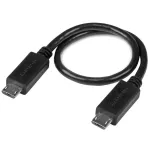 StarTech.com USB OTG laidas - Micro USB į Micro USB - vyri&scaron;kas/vyri&scaron;kas - 20 cm
