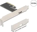 DELOCK PCI Express x4 į 1x i&scaron;orinį OCuLink (SFF-8612) adapterio kortelė, low-profile