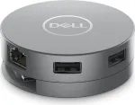 DELL 6-in-1 USB-C kelių prievadų adapteris DA305 - laidinis - USB 3.2 Gen 2 (3.1 Gen 2) Type-C - 10/100/1000 Mbit/s - sidabrinis - 3840 x 2160 pikseliai - Dell (5H1R0)