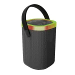 Ne&scaron;iojamas garsiakalbis GEMBIRD SPK-BT-LED-06, Bluetooth, įmontuotas LED ap&scaron;vietimas, įkraunama baterija