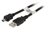 USB kabelis EFB Elektronik K5251SW.5 5 m USB A &ndash; Mini-USB B juodas