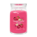 Žvakė va&scaron;kinė Yankee Candle Cylinder Raspberry Crimson &ndash; auk&scaron;tis 157 mm, skersmuo 93 mm, svoris 567 g, 1 vnt.