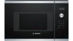 Įmontuojama mikrobangų krosnelė Bosch Serie 6 BFL524MS0 &mdash; 800 W, 20 L, liečiamas valdymas, nerūdijantis plienas/juoda