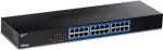 TRENDnet 24 prievadų Gigabit jungiklis TEG-S25, 24 x Gigabit RJ-45, 48 Gbps perjungimo talpa, be ventiliatoriaus, metalinis korpusas, vidinis maitinimas