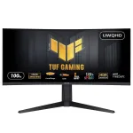 Monitorius ASUS TUF Gaming VG34VQEL1A 34 colių lenktas LED 3440 x 1440 100 Hz VA 1 ms FreeSync HDR10 USB stotelė