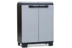 KETER Recycling Bin 240L Wheelie Bin Storage Shed Anthracite Grey