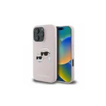 Karl Lagerfeld KLHMP16LSKCHPPLP iPhone 16 Pro 6,3 inch Pink Hardcase Silicone Double Heads Print MagSafe