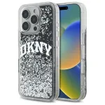 DKNY DKHCP16XLBNAEK iPhone 16 Pro Max 6,9 inch Hardcase Liquid Glitter Arch Logo Black