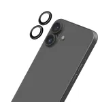 LAUT Ring Camera Lens Protector, skirta Apple iPhone 16 / 16 Plus &ndash; juoda