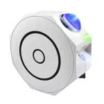 Elight OC1 Octagon Laser Galaxy Star Projector su garsu, Bluetooth programėlės valdymu ir nuotolinio valdymo pulteliu, baltas