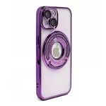 iLike Apple iPhone 15 Pro IH MagSafe Hidden Stand Cover Purple