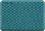 TOSHIBA i&scaron;orinis kietasis diskas Canvio Advanced 2,5 colio 2TB USB 3.2 Gen 1 žalias