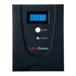 CyberPower Value2200EILCD line-interactive UPS, 2200 VA (2,2 kVA), 1320 W, 6x IEC C13, AVR, LCD, USB, stovimo tipo korpusas, 230 V