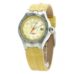 CHRONOTECH Woman CT7980L-05S 37mm Quartz Analog Watch White Dial White Leather Strap