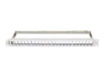 LANBERG 19 inch Patch Panel Blank 1U 24-Port FTP for Keystone Modules Grey