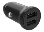 FIXED Dual USB automobilinis kroviklis 15W, juodas