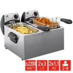Fritel Starter elektrinė gruzdintuvė 6 litrai 4,4 kW pilka