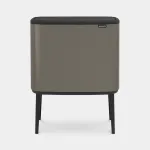 Brabantia Bo Touch Bin 34 L Rectangular Platinum Plastic