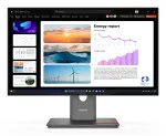 Lenovo ThinkVision P24Q-40 Monitor, 60,5 cm (23,8 colio), 2560 x 1440 pikseliai, Quad HD, LCD, 6 ms, Juoda