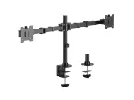 Equip Dvigubo monitoriaus stalo laikiklis 17-35 inch 360&deg; sukimas 20kg juodas