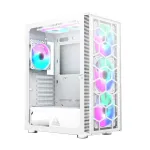 PC korpusas Montech X3 GLASS Midi Tower baltas