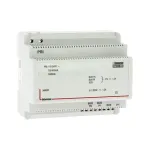 Legrand BTicino 346050 maitintuvas 2 laidų linijai su video adapteriu, DIN, 6 modulių, juodas, 105x65x90 mm