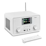 MEDION MD 88069 internetinis radijas su DAB+, FM, Bluetooth, Wi-Fi, Spotify Connect, 2,8&Prime; TFT ekranu, 2x 10 W, baltos spalvos