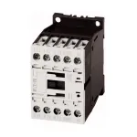 Eaton DILM12-01(24VDC) galios kontaktoriai, 3 poliai, 12A AC-3, 24V DC ritė, IP20 &ndash; juoda/balta, 45x68mm (276880)
