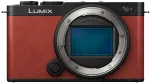 Panasonic Lumix DC-S9E-R pilno kadro veidrodinis fotoaparato korpusas, raudonas