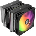 Au&scaron;intuvas CPU Silentware Titan RGB Dvibok&scaron;tis su 6 &scaron;ilumos vamzdeliais ir 2&times;120mm PWM A-RGB ventiliatoriais