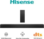 Hisense HS2100 Soundbar, 2.1 kanalai, 240 W, DTS Virtual:X, Dolby Digital Plus